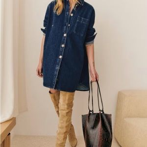 Sézane Sofie Dress Denim